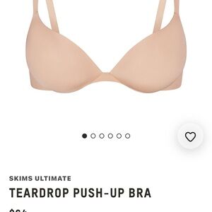 SKIMS Teardrop Push-Up Bra - Mica 38B